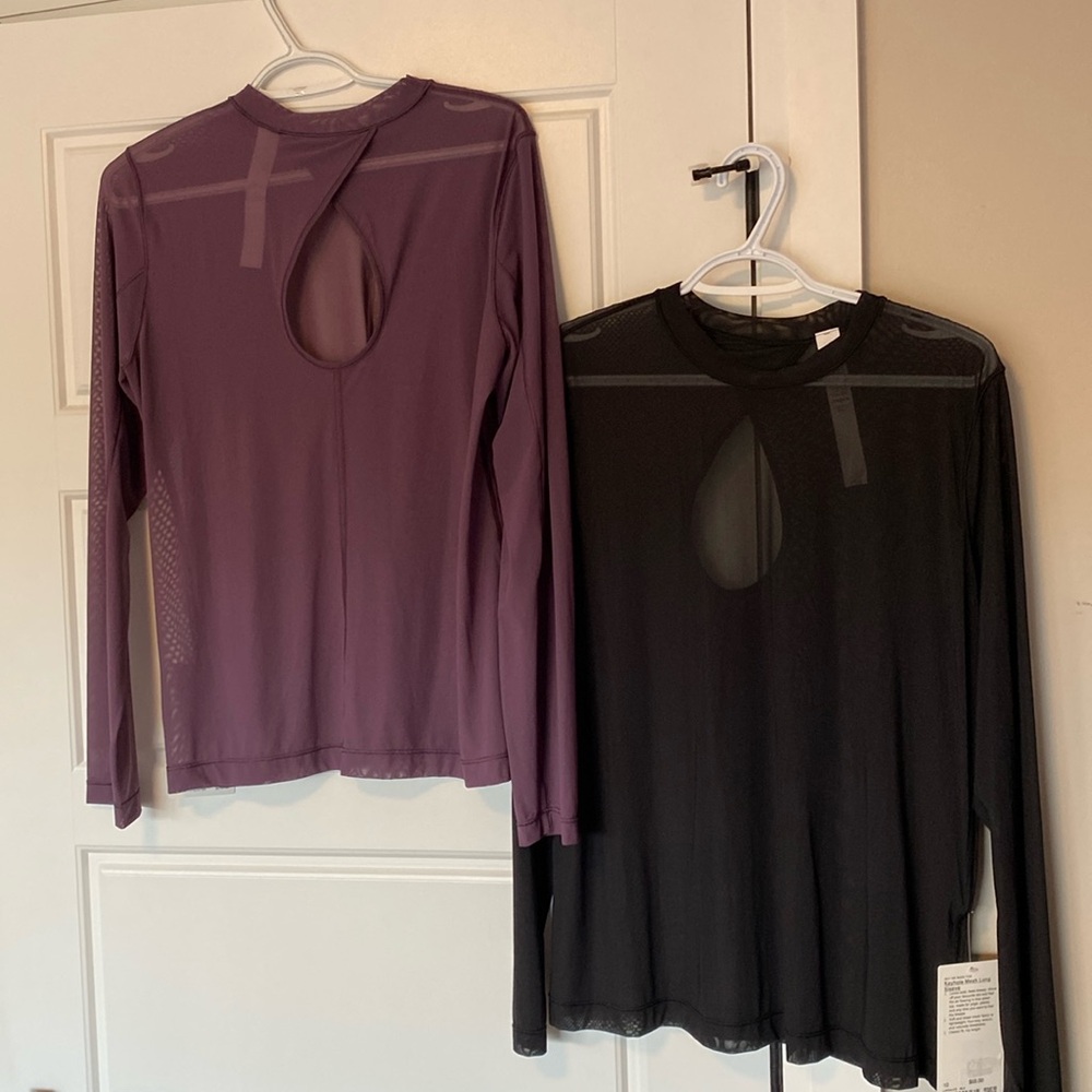 LuluLemon Keyhile mesh long sleeve top NWTs looks bold feels breezy hip length